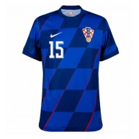Camisa de Futebol Croácia Mario Pasalic #15 Equipamento Secundário Europeu 2024 Manga Curta